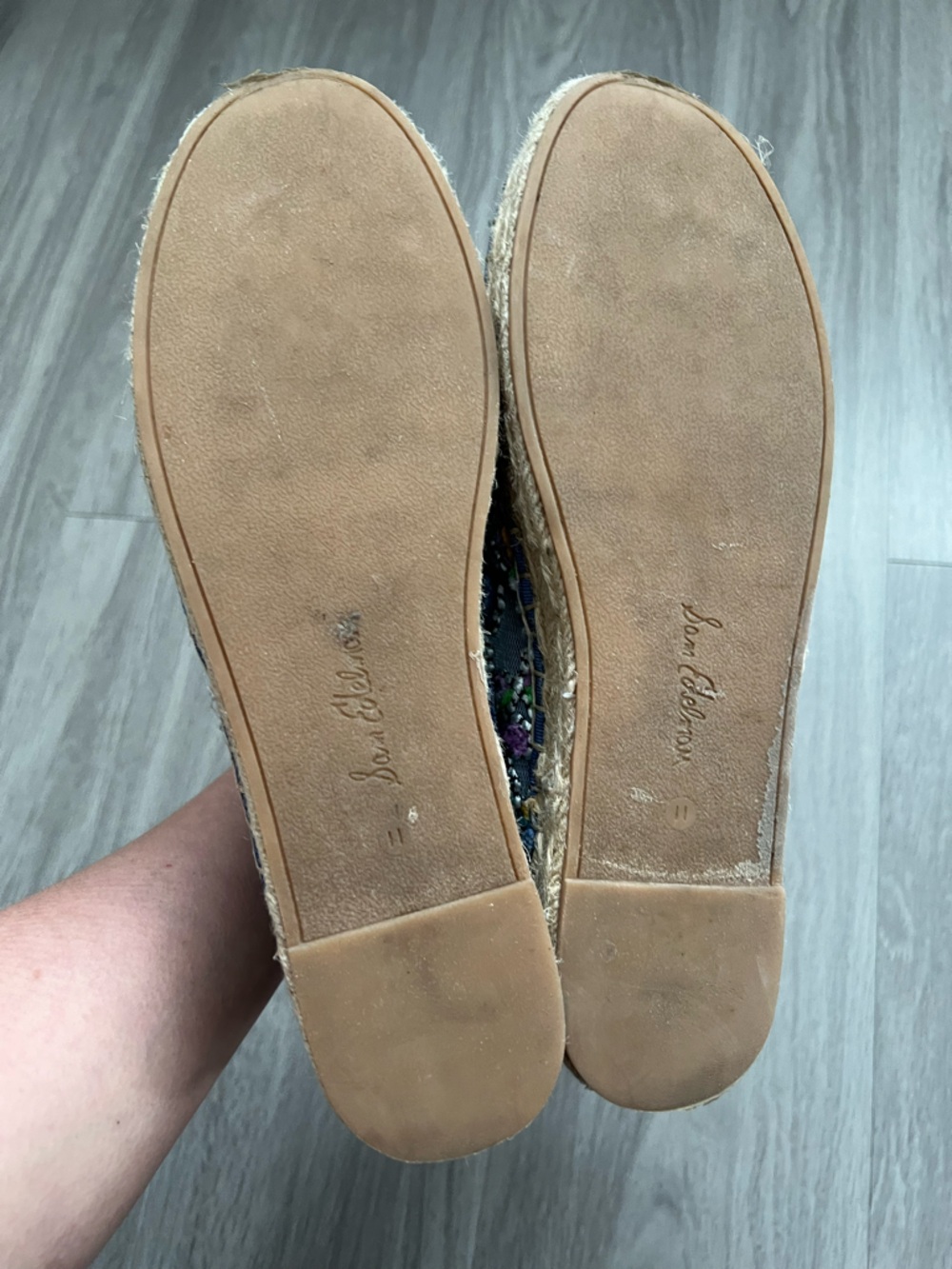 Sam Edelman Beaded Embroidered Espadrilles Multicolor Boho Slip-On Flats Size 11 - Picture 10 of 16